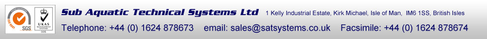 SAT systems address: 1,Kelly Industrial Estate Kirk Michael, Isle of Man, Tel 01624 878673  